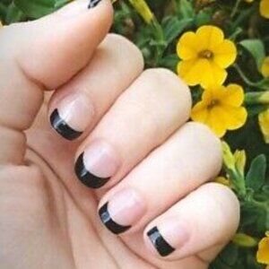 Gotham Night French Tip Color Street Nail Strips